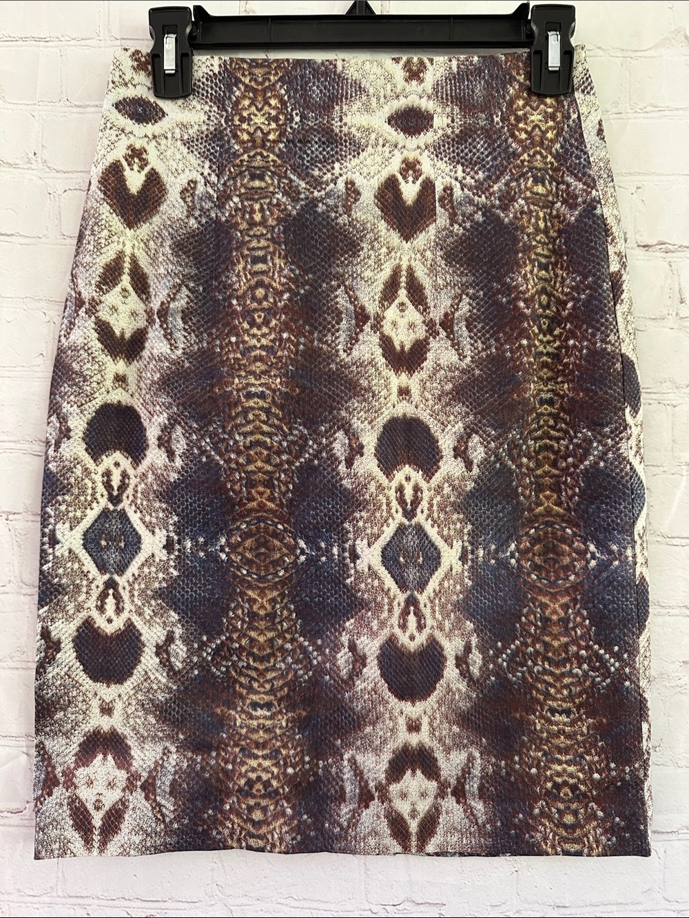 W118 by Walter Baker NWT Joanna Saphire Snakeskin Pencil skirt size XS